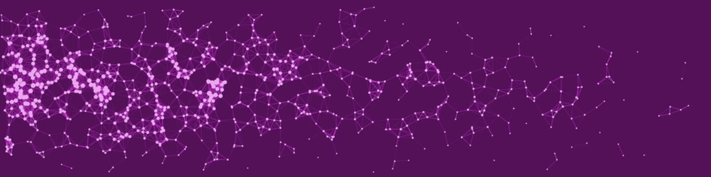 Network Mesh Procedural Art background illustration