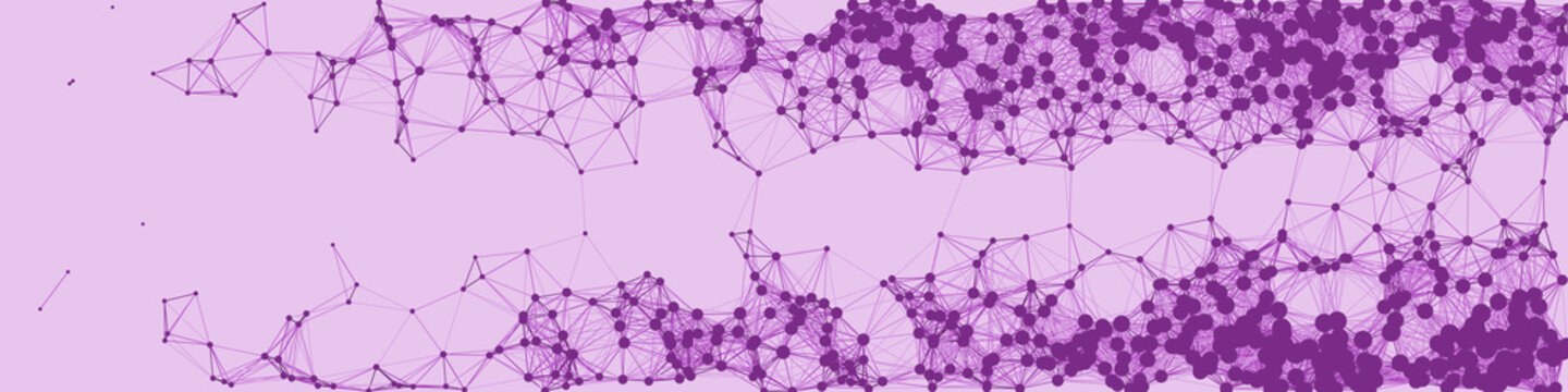 Network Mesh Procedural Art background illustration