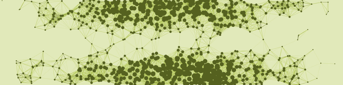 Network Mesh Procedural Art background illustration