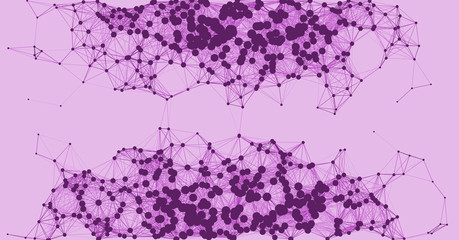 Network Mesh Procedural Art background illustration