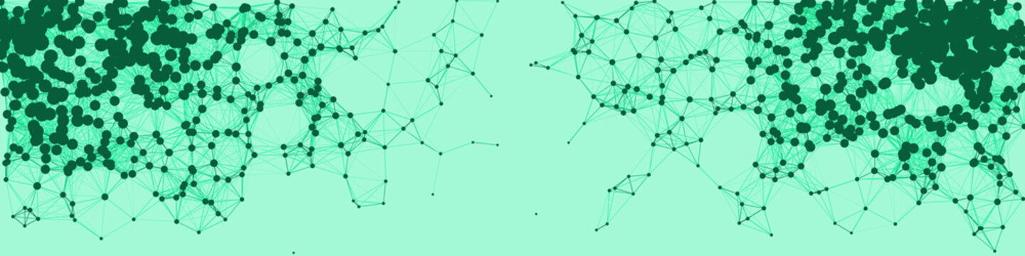 Network Mesh Procedural Art background illustration
