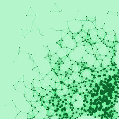 Network Mesh Procedural Art background illustration