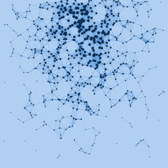 Network Mesh Procedural Art background illustration