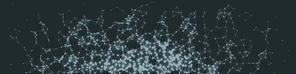Network Mesh Procedural Art background illustration