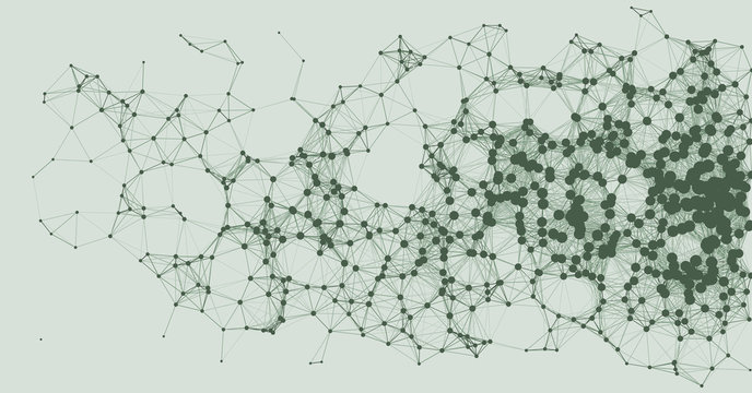 Network Mesh Procedural Art background illustration