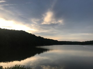 Sunset over Lake