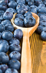 blueberries in a spoon