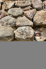 a cracked part of the wall