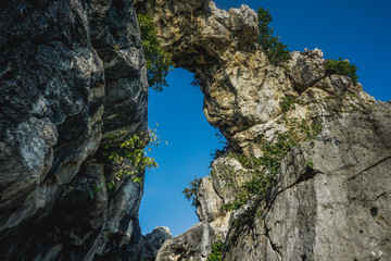 Mirror Mountain Khao Chong Krachok at Prachuap Khiri Khan in Thailand
