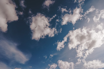 Blue sky with clouds