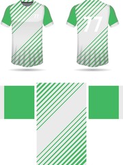 sports jersey uniform template vector 