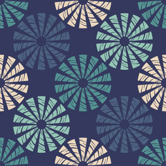 Design with manual hatching. Ethnic boho ornament. Seamless background. Tribal motif. Vector illustration for web design or print.