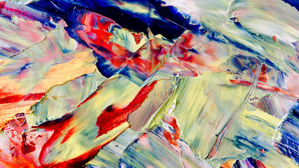 Colorful abstract background wallpaper. Modern motif visual art.  Mixtures of oil paint. Trendy...
