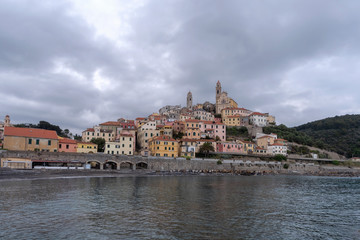 Fototapeta na wymiar Cervo, Medieval village, Province of Imperia, Liguria region of Italy