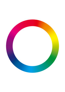 色相リング カラフルリング 色相環 レインボー 虹の輪