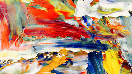 Colorful abstract background wallpaper. Modern motif visual art.  Mixtures of oil paint. Trendy...