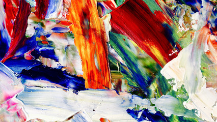 Colorful abstract background wallpaper. Modern motif visual art.  Mixtures of oil paint. Trendy...