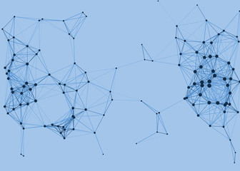 Network Mesh Procedural Art background illustration