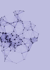 Network Mesh Procedural Art background illustration