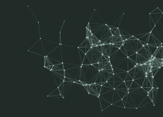 Network Mesh Procedural Art background illustration