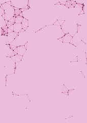 Network Mesh Procedural Art background illustration