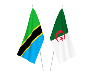 Algeria and Tanzania flags