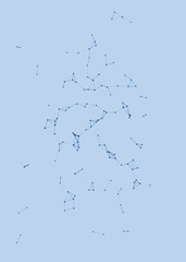 Network Mesh Procedural Art background illustration