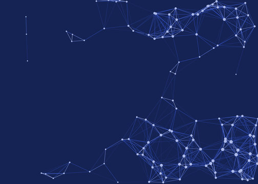 Network Mesh Procedural Art background illustration