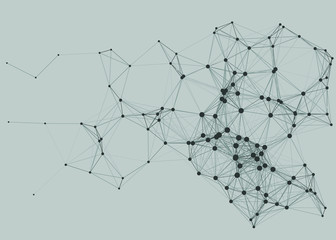 Network Mesh Procedural Art background illustration