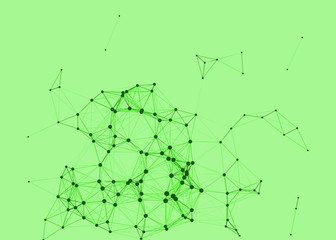 Network Mesh Procedural Art background illustration