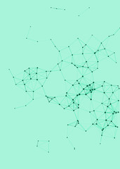 Network Mesh Procedural Art background illustration