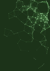 Network Mesh Procedural Art background illustration