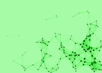 Network Mesh Procedural Art background illustration