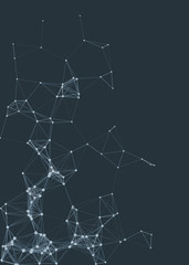 Network Mesh Procedural Art background illustration