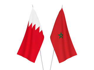 Bahrain and Morocco flags