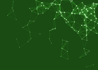 Network Mesh Procedural Art background illustration