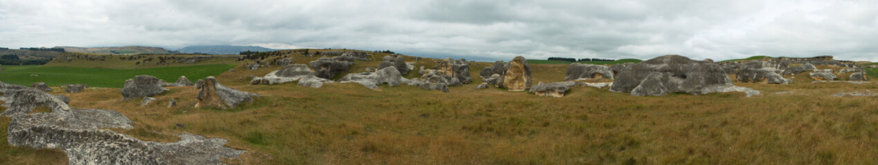 Elephant Rocks near Duntroon on South Island of New Zealand