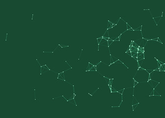 Network Mesh Procedural Art background illustration