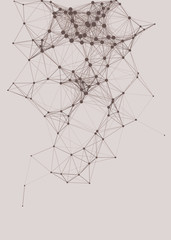 Network Mesh Procedural Art background illustration