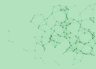 Network Mesh Procedural Art background illustration