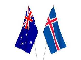 Australia and Iceland flags