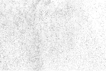 Black grainy texture isolated on white background. Dust overlay. Dark noise granules. Digitally generated image. Vector design elements. Illustration, Eps 10.