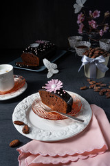 Delicious homemade juicy chocolate cake