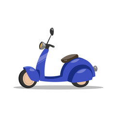 Scooter motorbike illustration design element. flat icon.