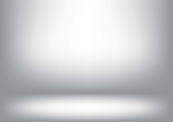 Naklejka premium abstract gray and white backgrounds gradient vector illustration, display products ,room, interior