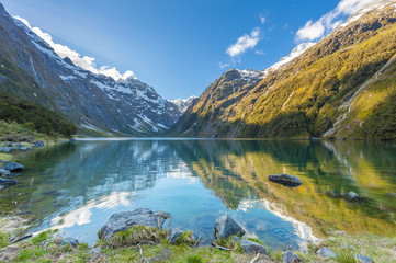 Lake Marian in New Zealand