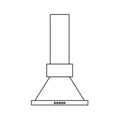 kitchen hood on white background