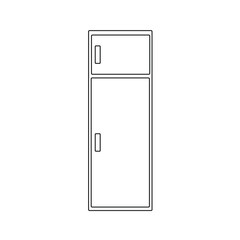 kitchen fridge on white background