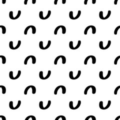 Geometric shapes seamless pattern hand drawn vector