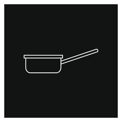 kitchen saucepan on white background